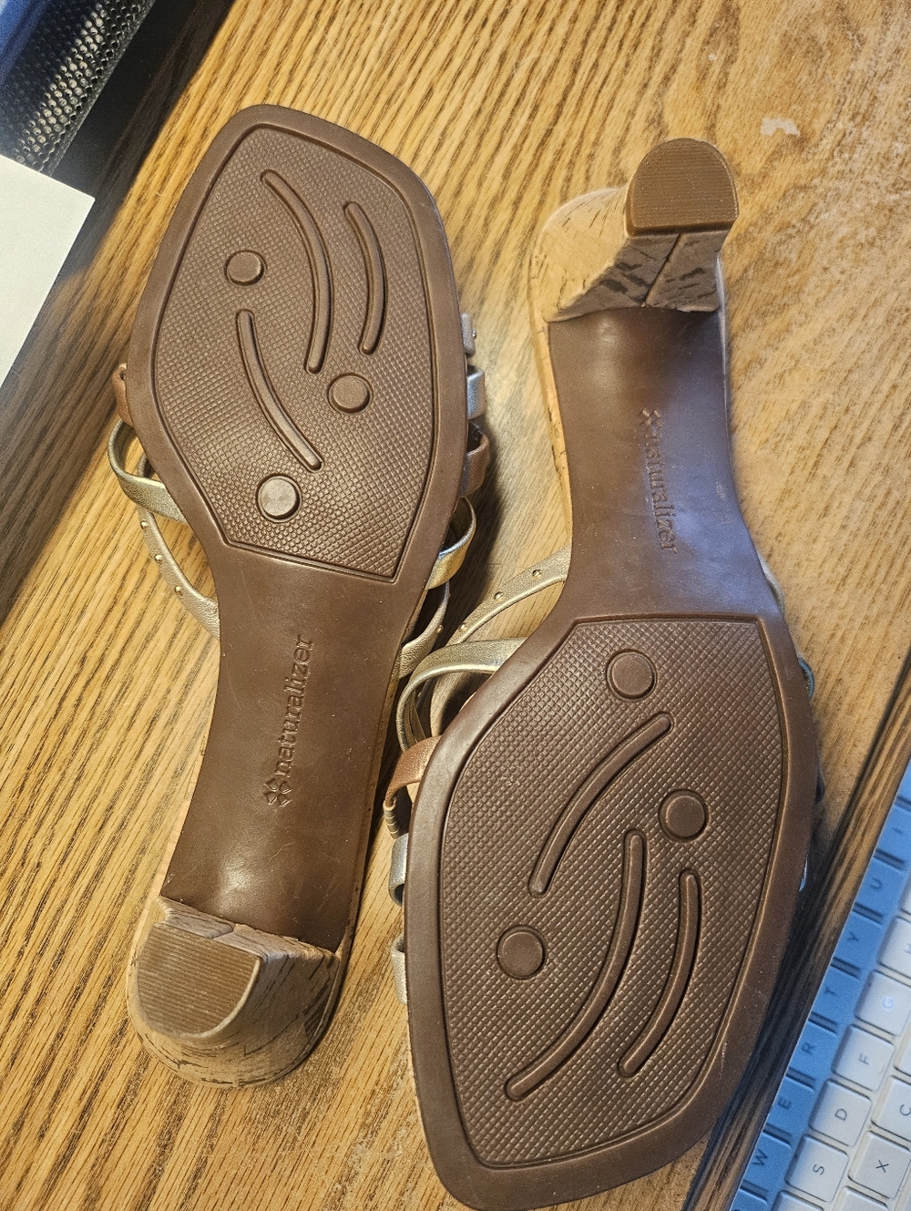 Naturalizer Women's Metallic Strappy Sandals - Picture 5 of 5